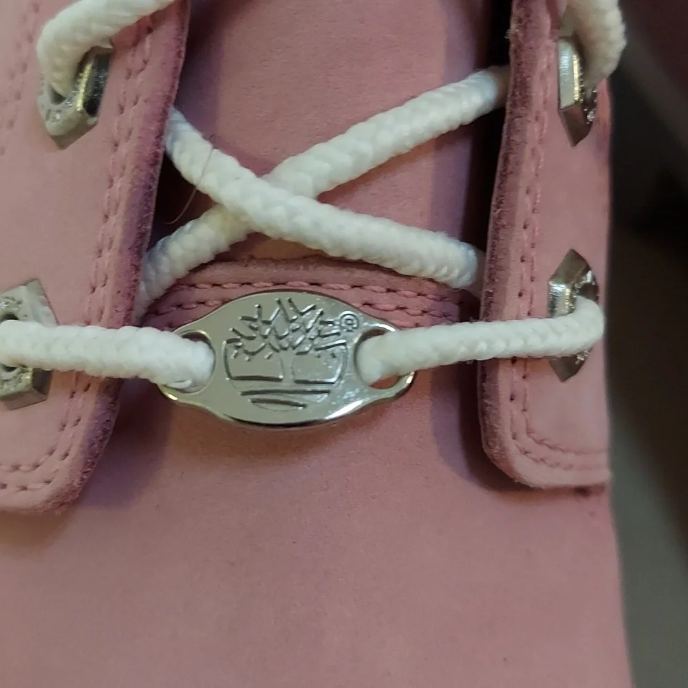 Timberland Boots, Size 7, Chukka Waterproof, Suede Leather, Pink